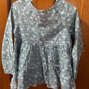 Pippa & Julie Blue Floral Kids Blouse